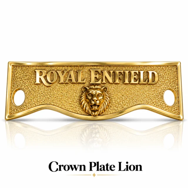 Crown Plate Lion Brass