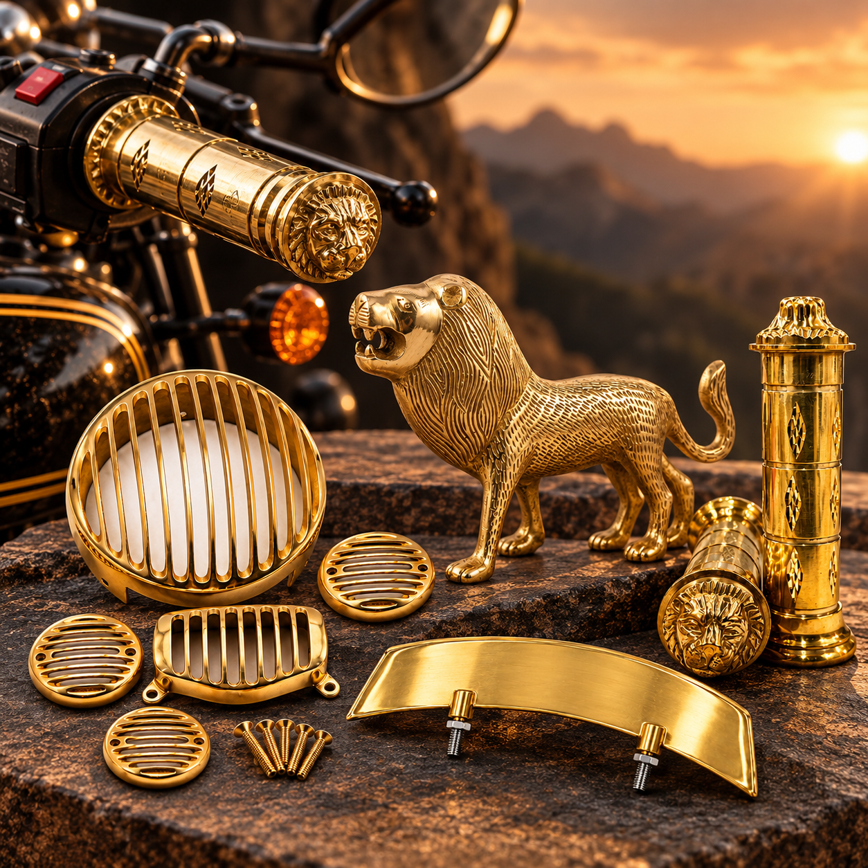 Royal Enfield Brass Accessories